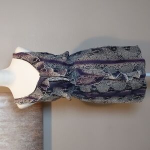 NWT Charlie Jade Silk Snake Print Dress